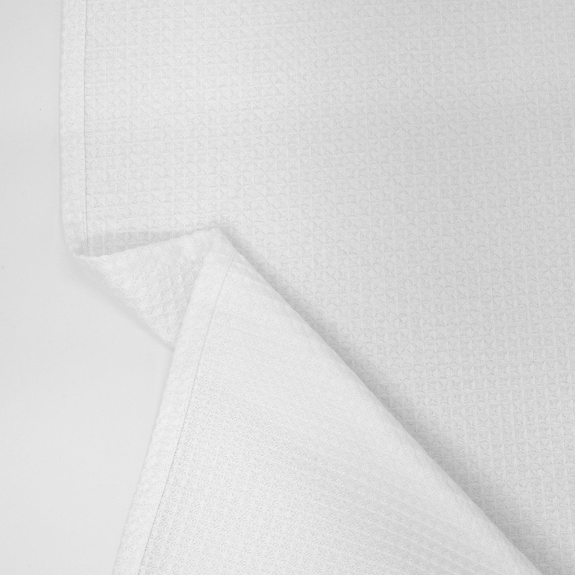 Paquet de 2 pièces. Torchon de cuisine gaufré 100% coton Blanc Optique